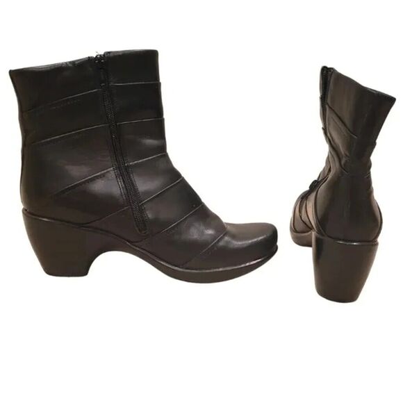 Naot Heeled Comfort Leather Ankle Boots - Picture 6 of 7
